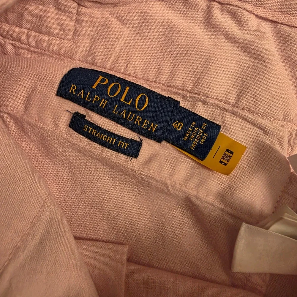 Polo Ralph Lauren Naval‎ Tailors Pink Linen Cotton Blend Shorts Mens 40